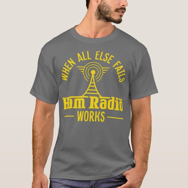 Camiseta Amateur Ham Radio Operator Shirt Gift Antena All (Anverso)