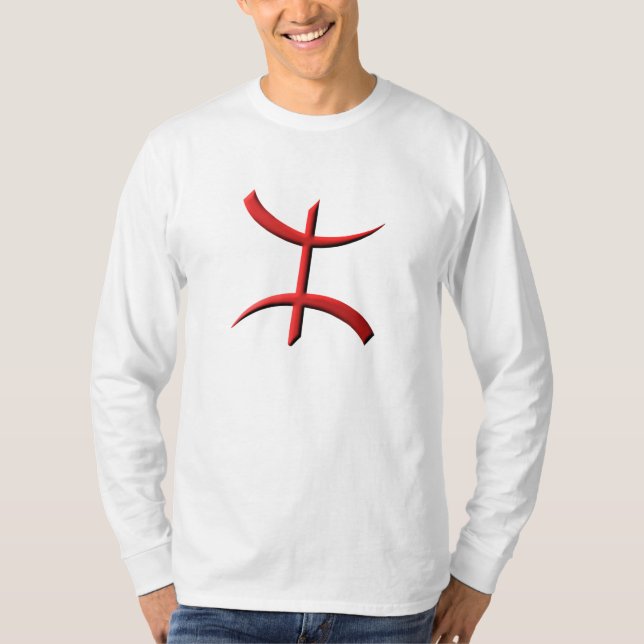 Camiseta amazigh del berbere del kabyle del aza (Anverso)