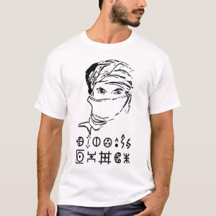 Camiseta Amazigh Kabyle Berber Tattoo símbolos tifinagh art