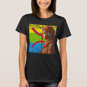 Camiseta Amazigh Kabyle Berber Tattoo símbolos tifinagh art