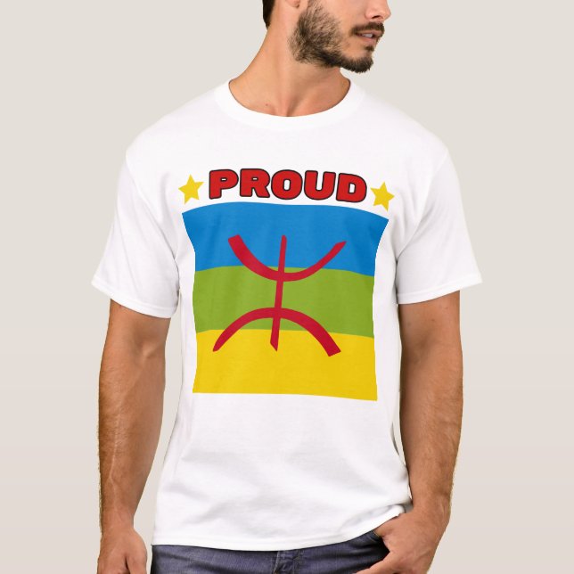 Camiseta Amazigh Kabyle Berber Tattoo símbolos tifinagh art (Anverso)