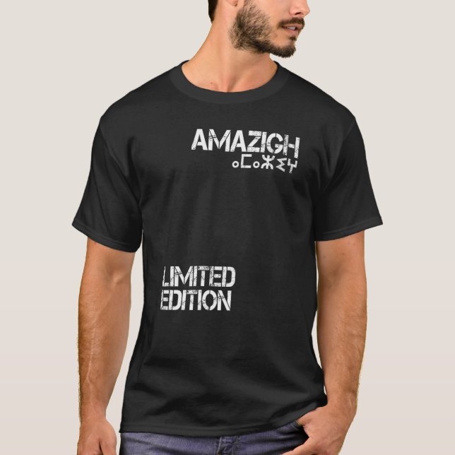 Camiseta Amazigh Kabyle Tifinagh Patriotic Vintage Graphic (Anverso)