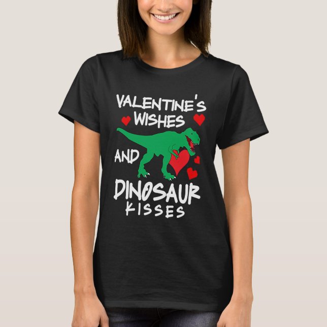 Camiseta Amazing love apparel heart wishes and dinosaur kis (Anverso)