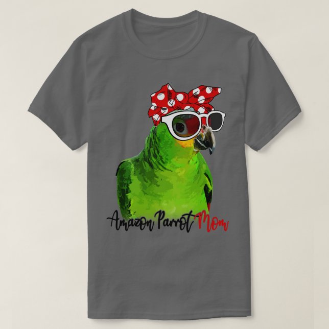 Camiseta Amazon Parrot Shirt Amazon Parrot Mom Bandana (Diseño del anverso)