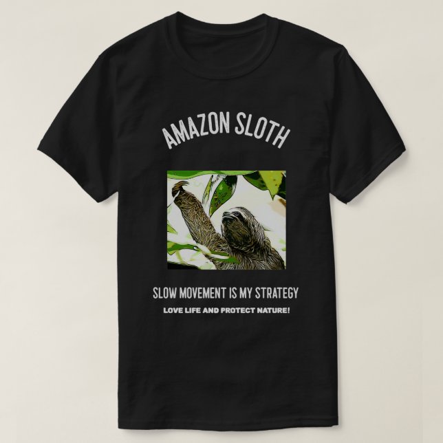 Camiseta Amazon Sloth (Diseño del anverso)
