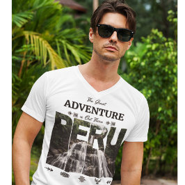 Camiseta Amazonas Perú | Selva tropical, cascada, Bayoz, in