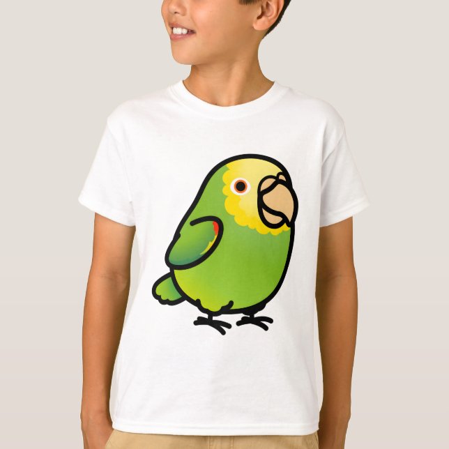 Camiseta Amazonía Chubby de doble cabeza amarilla (Anverso)