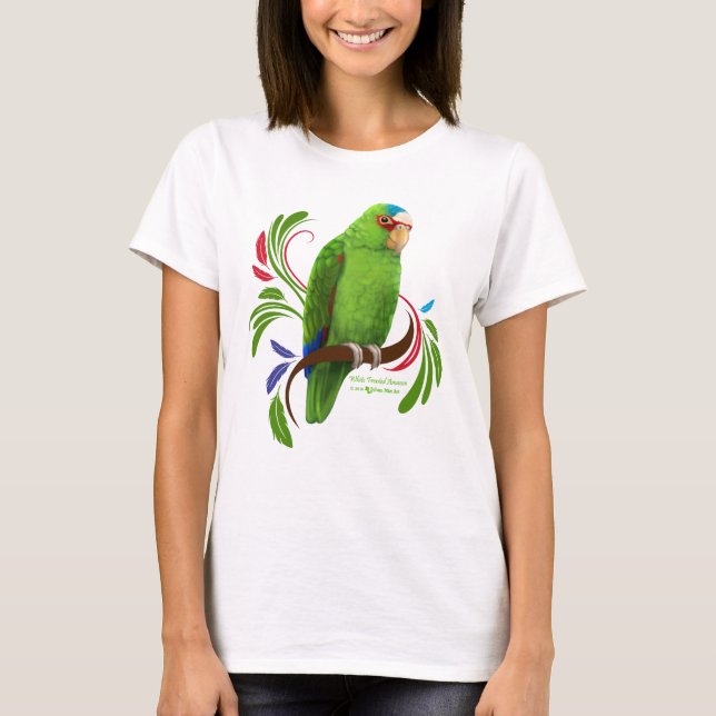 Camiseta Amazonía con frontis blanca (Anverso)