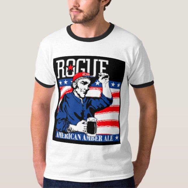 Camiseta ambarina americana de la cerveza inglesa (Anverso)