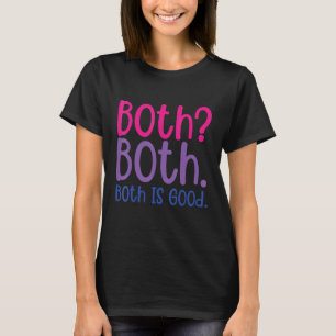 Camiseta Ambas son buenas ayudas para el orgullo bisexual L