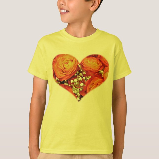 Camiseta Amberina Rosas Kid T-Shirt (Anverso)