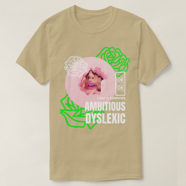 Camiseta Ambicioso club disléxico disléxico (Diseño del anverso)