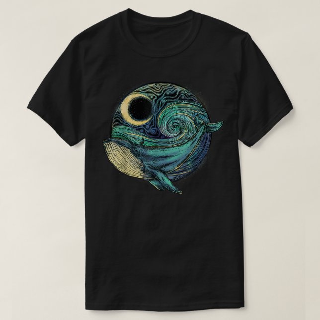 Camiseta ambientalismo, Ballena Jorobada, regalos para cons (Diseño del anverso)