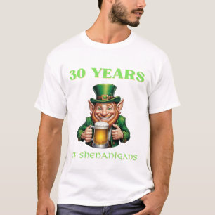Camiseta Ambiente de fiesta de cumpleaños 30 de San Patrici