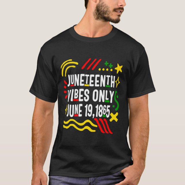 Camiseta ambiente de juneteenth solo 19 de junio de 1865 af (Anverso)
