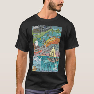 Camiseta ambiente de viaje