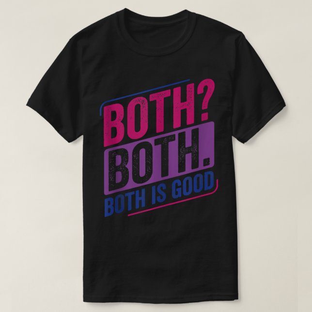 Camiseta Ambos Bi Orgullo Bisexual Bandera De Bisexualidad (Diseño del anverso)
