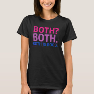 Camiseta AMBOS ES BUENO Mensaje de Orgullo Bisexual Bande