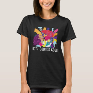 Camiseta Ambos sonidos buenos Bi Bisexual Orgullo Arcoiris 