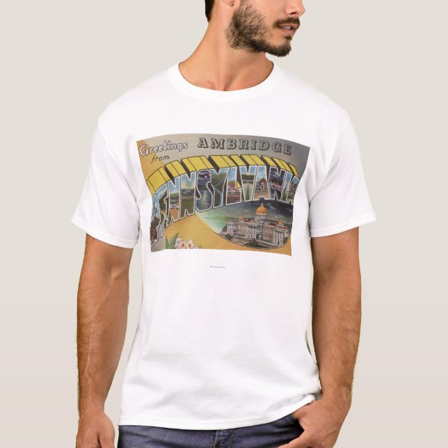 Camiseta Ambridge, Pennsylvania - escenas grandes de la (Anverso)