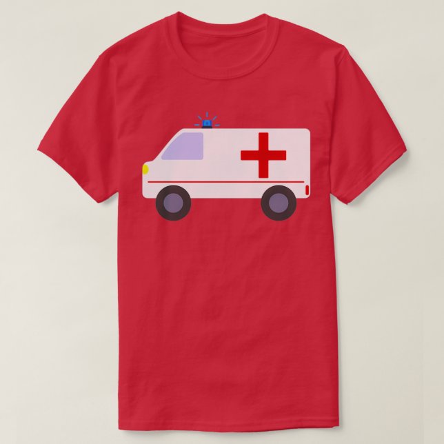 Camiseta Ambulancia Cruz Roja Médica (Diseño del anverso)