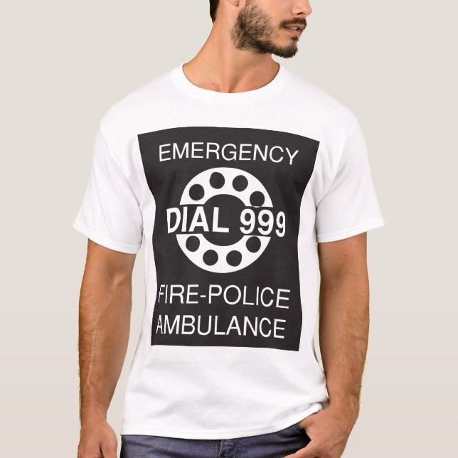 Camiseta Ambulancia de la policía contra incendios de Rótul (Anverso)