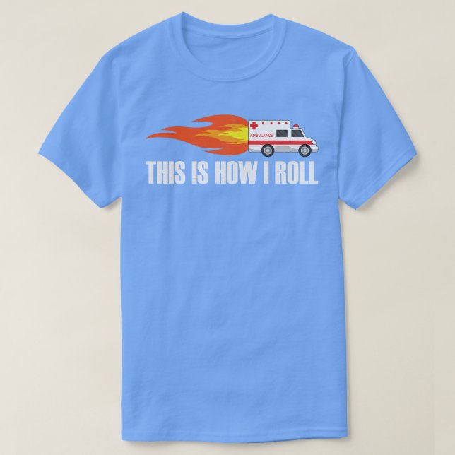 Camiseta Ambulancia EMT paramédica (Diseño del anverso)
