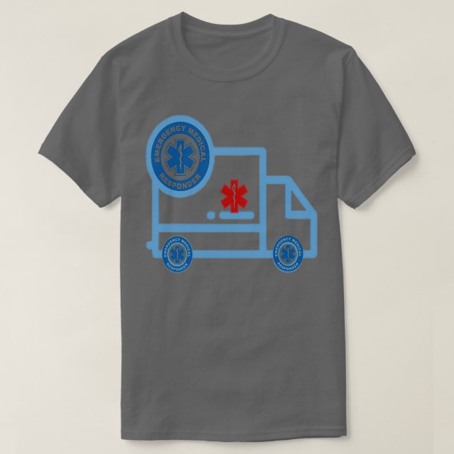 Camiseta Ambulancia fue para servicios médicos de emergenci (Diseño del anverso)