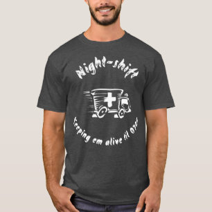 Camiseta Ambulancia por turnos nocturnos para EMT paramédi