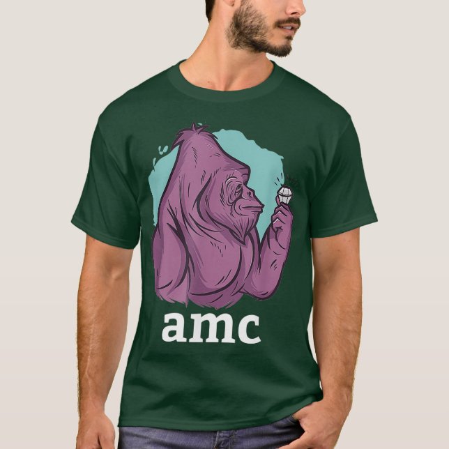 Camiseta AMC a la luna: el simio de baja presión invertido (Anverso)