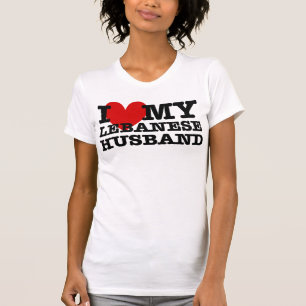 Camiseta Ame a mi marido libanés
