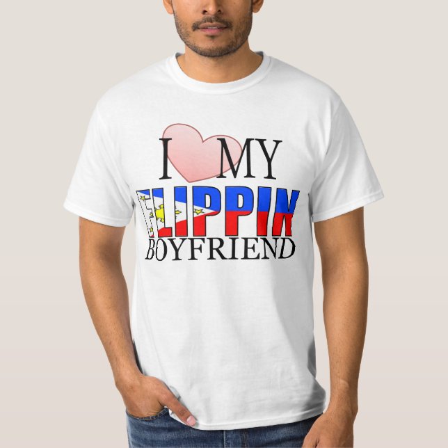 Camiseta Ame a mi novio de Flippin (el filipino) (Anverso)