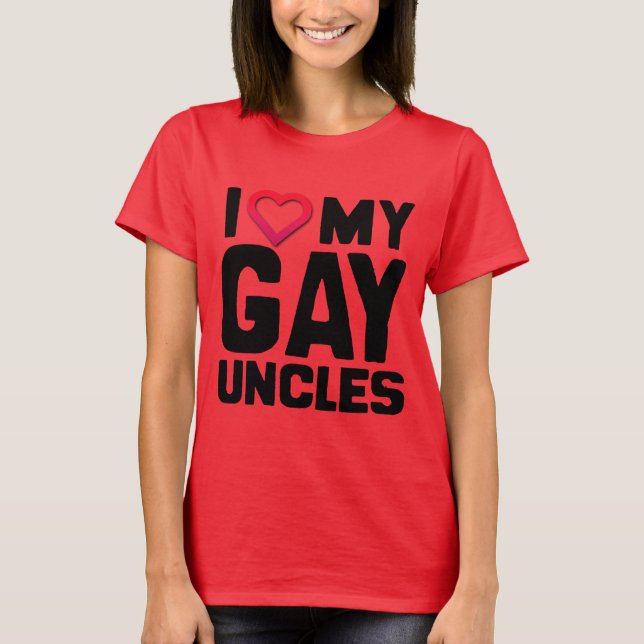 CAMISETA AME A MIS TÍOS GAYS (Anverso)