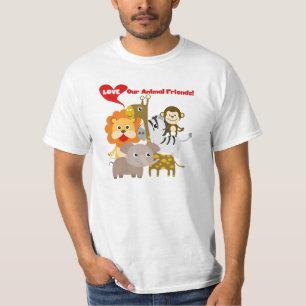 Camiseta Ame a nuestros amigos animales