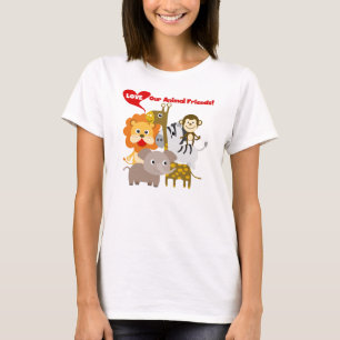 Camiseta Ame a nuestros amigos animales