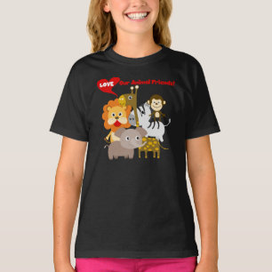 Camiseta Ame a nuestros amigos animales