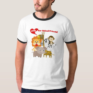 Camiseta Ame a nuestros amigos animales