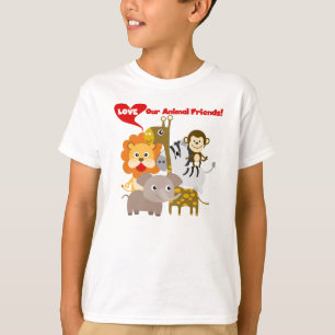 Camiseta Ame a nuestros amigos animales