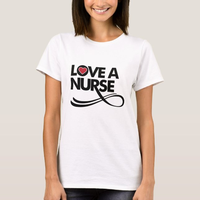 Camiseta Ame a una enfermera (Anverso)