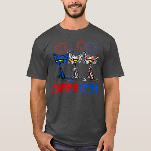 Camiseta Ame de gafas de amante del gato americano