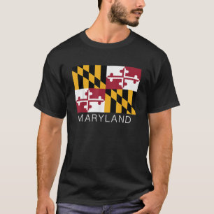 Camiseta Ame De Souvenir Maryland State Flag State