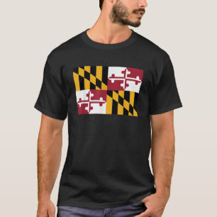 Camiseta Ame De Souvenir Maryland State Flag State