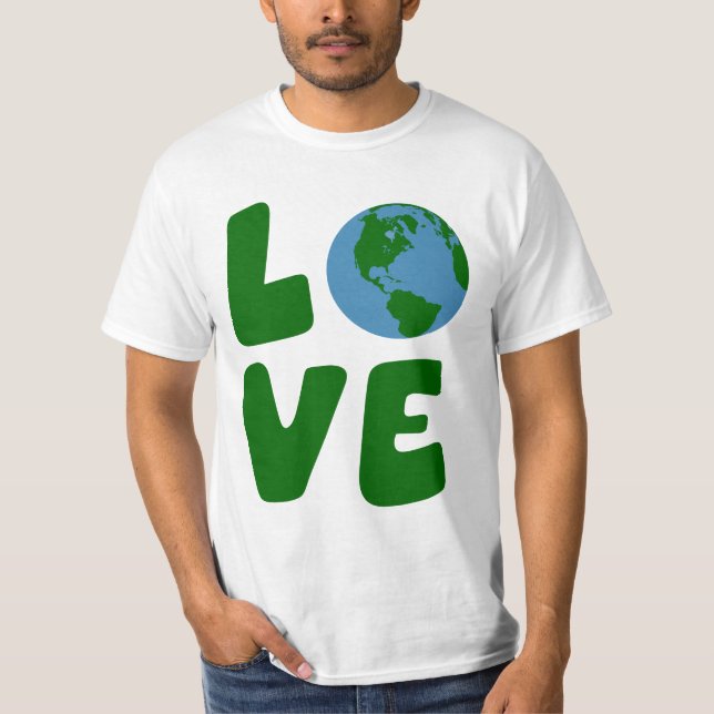 Camiseta Ame el planeta de la madre tierra (Anverso)