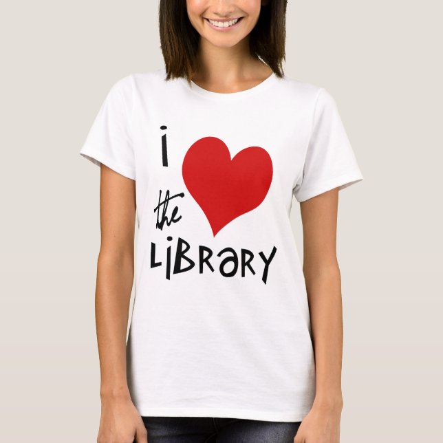 Camiseta Ame la biblioteca (Anverso)