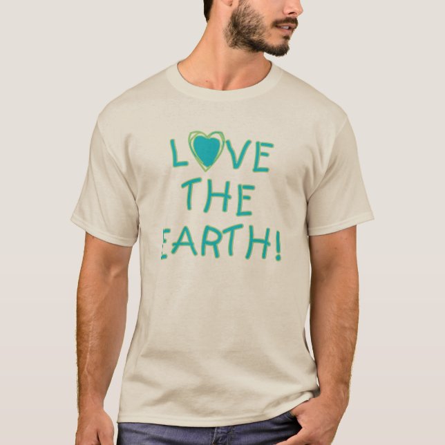 Camiseta Ame la tierra ambiental (Anverso)