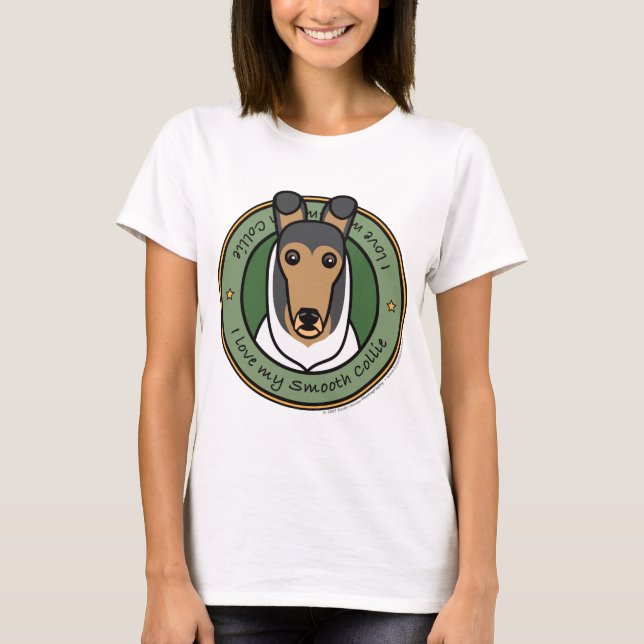 Camiseta Ame mi collie liso (Anverso)