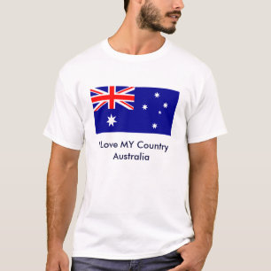 Camiseta Ame MI jGibney de la bandera de Australia del país
