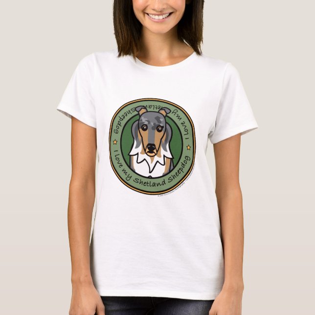 Camiseta Ame mi Sheltie (Anverso)
