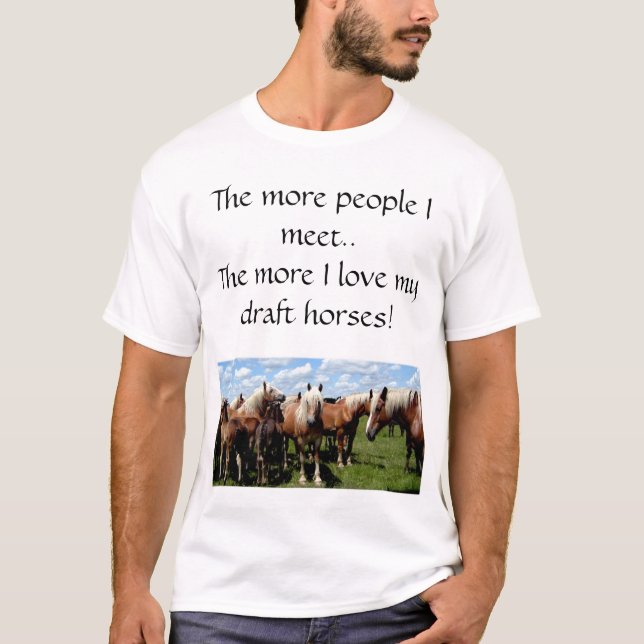 Camiseta Ame mis caballos de proyecto (Anverso)