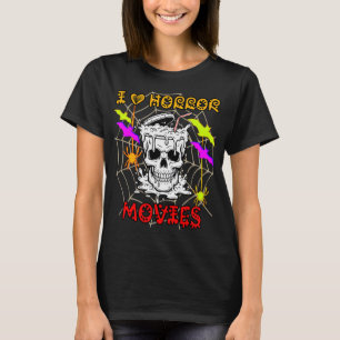 Camiseta AME PELÍCULAS DE TERROR Negra
